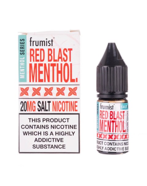 Red Blast Menthol Nic Salt E-Liquid by Frumist