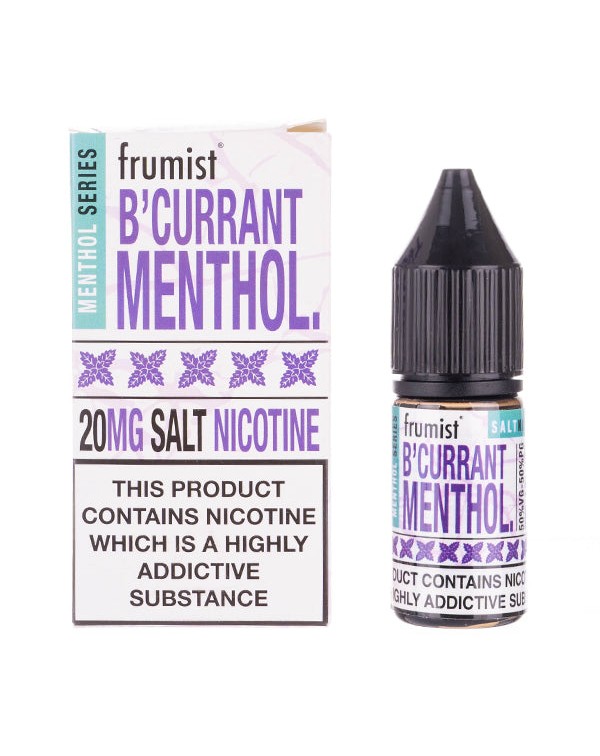 Blackcurrant Menthol Nic Salt E-Liquid by Frumist