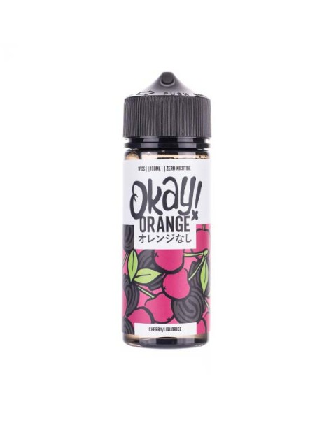 Cherry Liquorice 100ml Shortfill E-Liquid by Okay! Orange