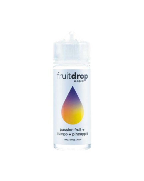 Passionfruit, Mango & Pineapple 100ml Shortfill E-Liquid by Fruit Drop