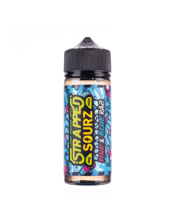Pink and Blue Raz Shortfill E-Liquid by Strapped S...