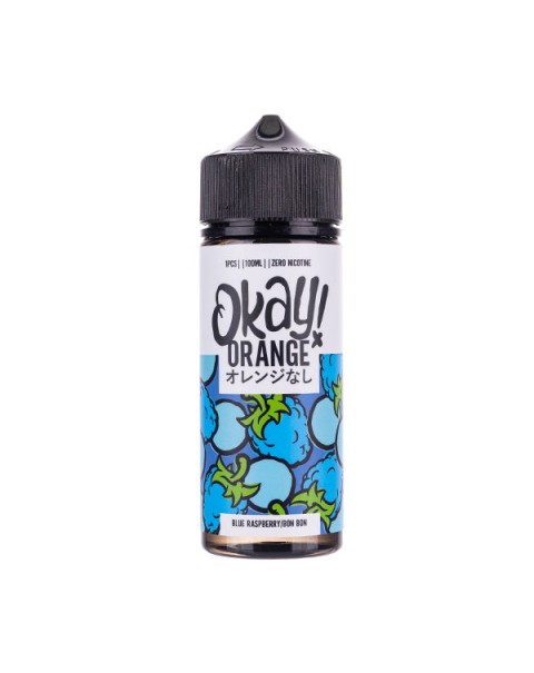 Blue Raspberry Bon Bon 100ml Shortfill E-Liquid by Okay! Orange