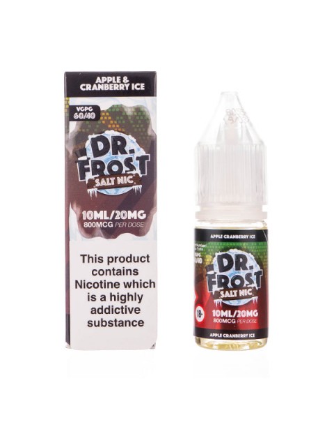 Apple, Cranberry on Ice Nic Salt E-Liquid by Dr Frost