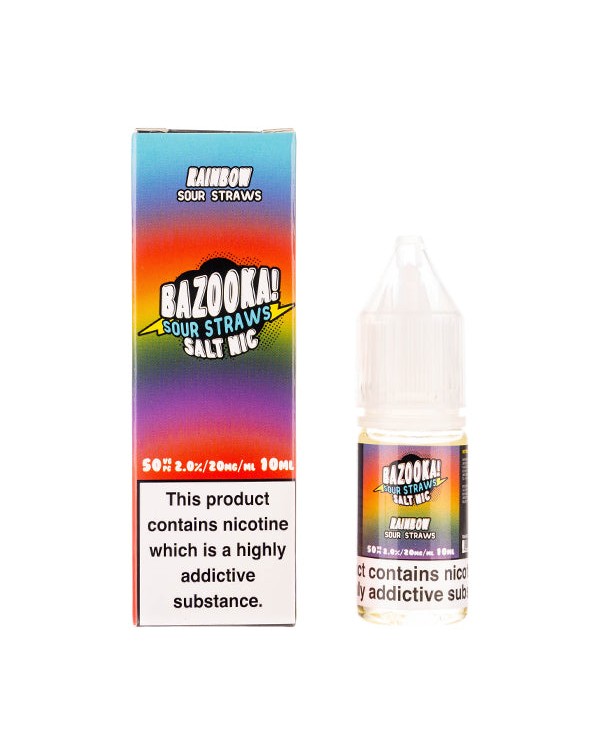 Rainbow Sour Nic Salt E-Liquid by Bazooka!