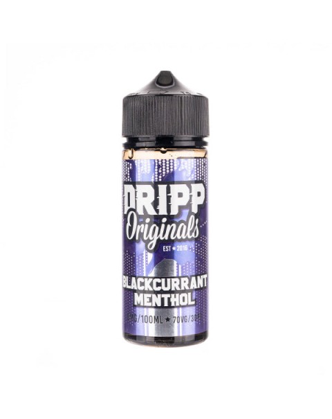 Blackcurrant Menthol 100ml Shortfill E-Liquid by Dripp