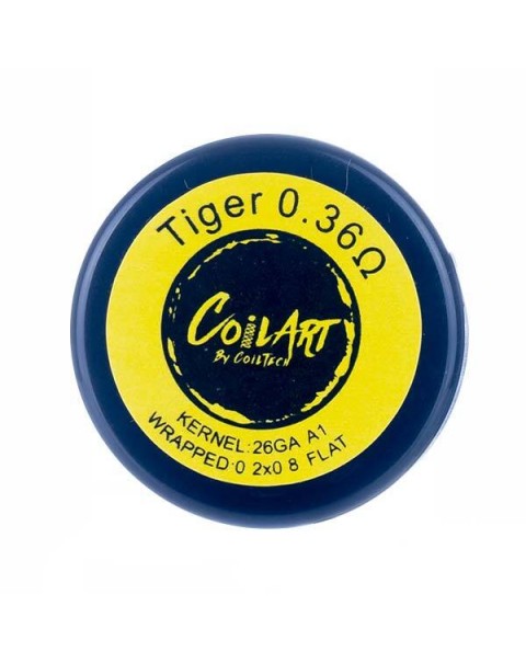 0.36 Ohm Premade Tiger Vape Coils by CoilArt