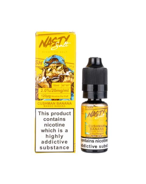 Banana Cush Man Nic Salt E-Liquid by Nasty Juice