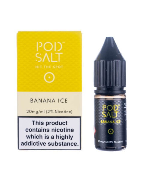 Banana Ice Nic Salt E-Liquid by Pod Salt