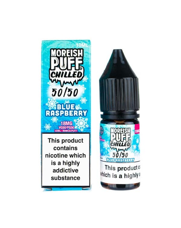 Blue Raspberry Chilled 50/50 E-Liquid by Moreish P...