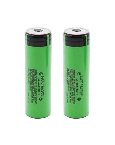 NCR 18650-B 3400mAh Battery by Panasonic - Pack of 2