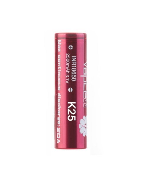 K25 18650 2500mAh Battery by Vapcell