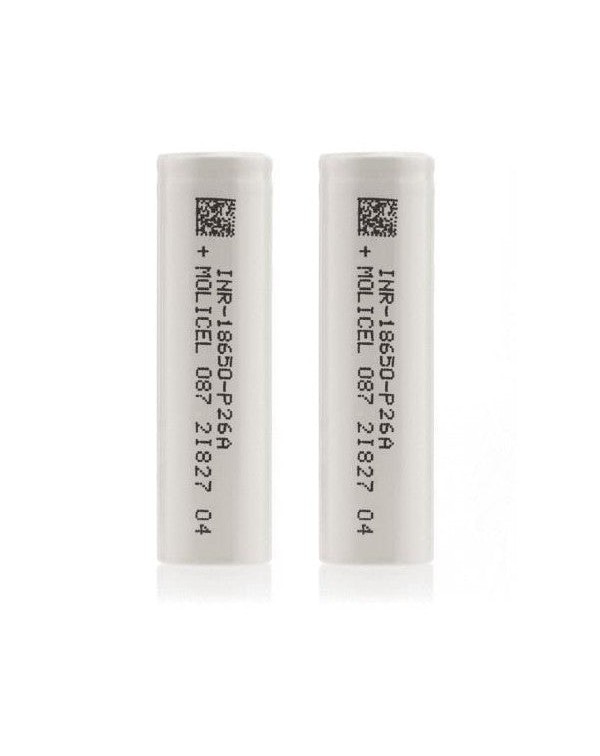 P26A 18650 INR 2600mAh Battery by Molicel - Pack o...