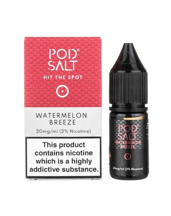 Watermelon Breeze Nic Salt E-Liquid by Pod Salt