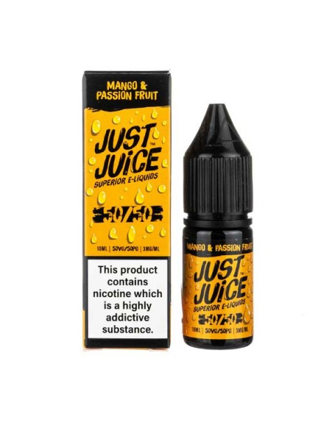 Mango & Passion Fruit 50/50 E-Liquid by Just Juice